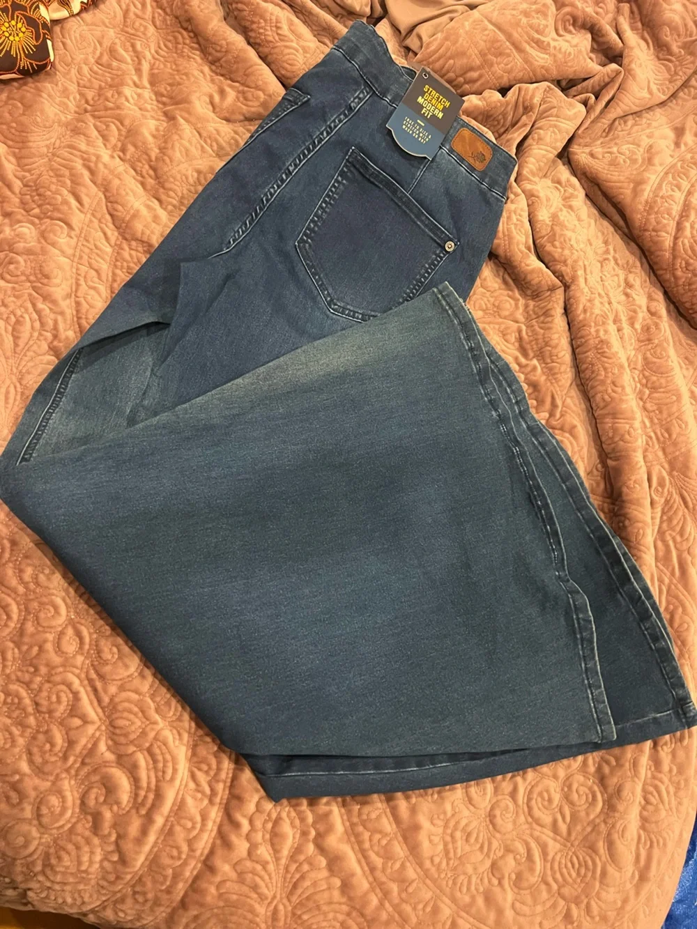 High-Rise Dark Blue Flare Jeans for Women